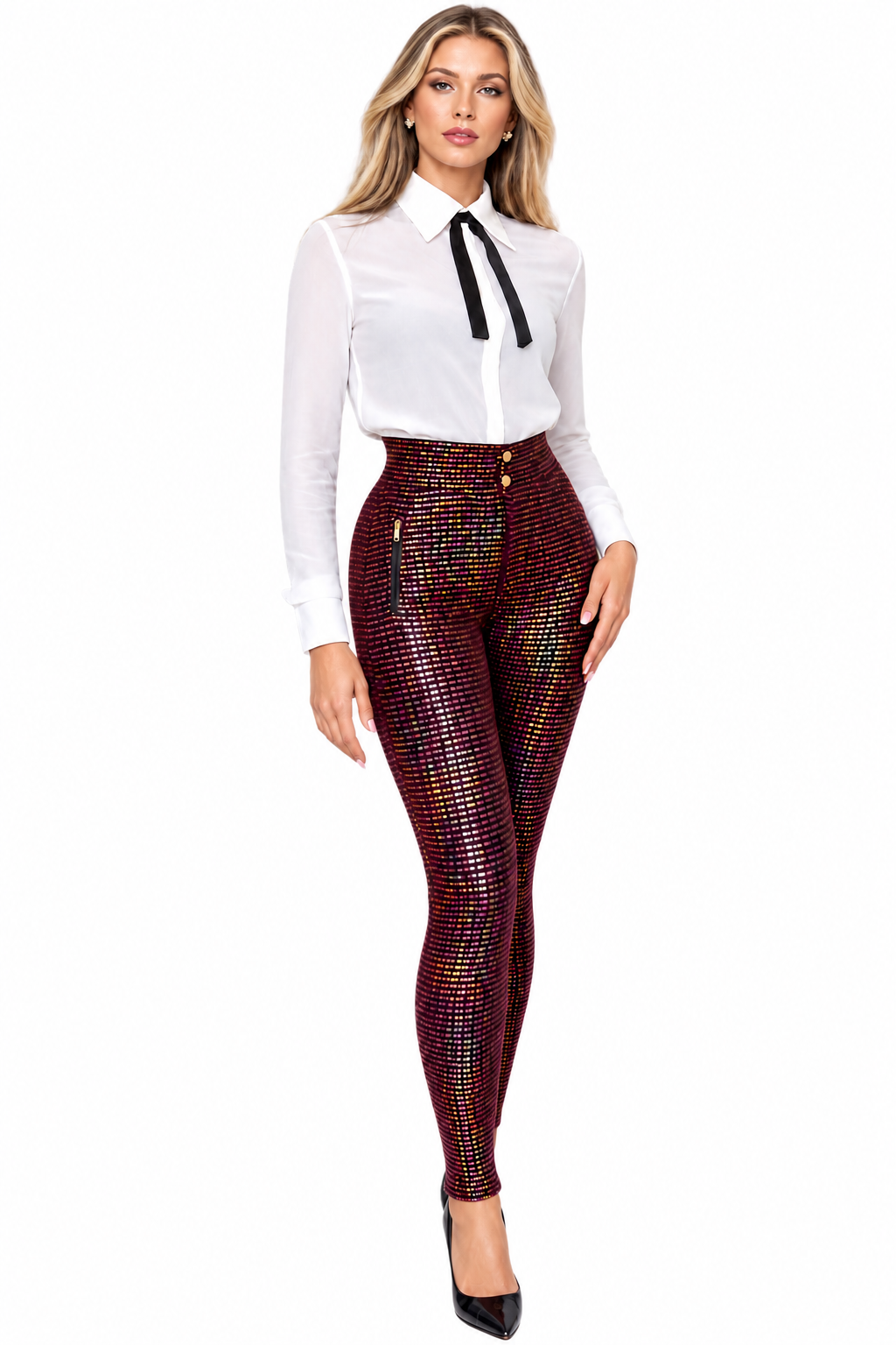 Zotica- Ultra STRETCH and  High waisted equestrian inspired  leggings with zipper on the ankles.