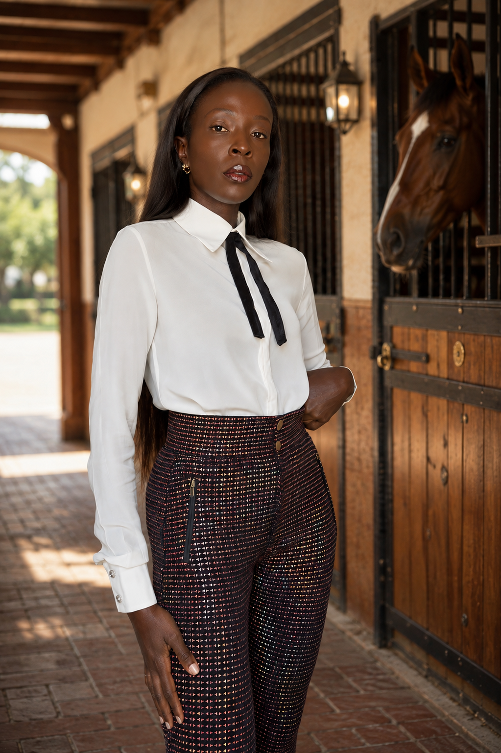 Zotica- Ultra STRETCH and  High waisted equestrian inspired  leggings with zipper on the ankles.